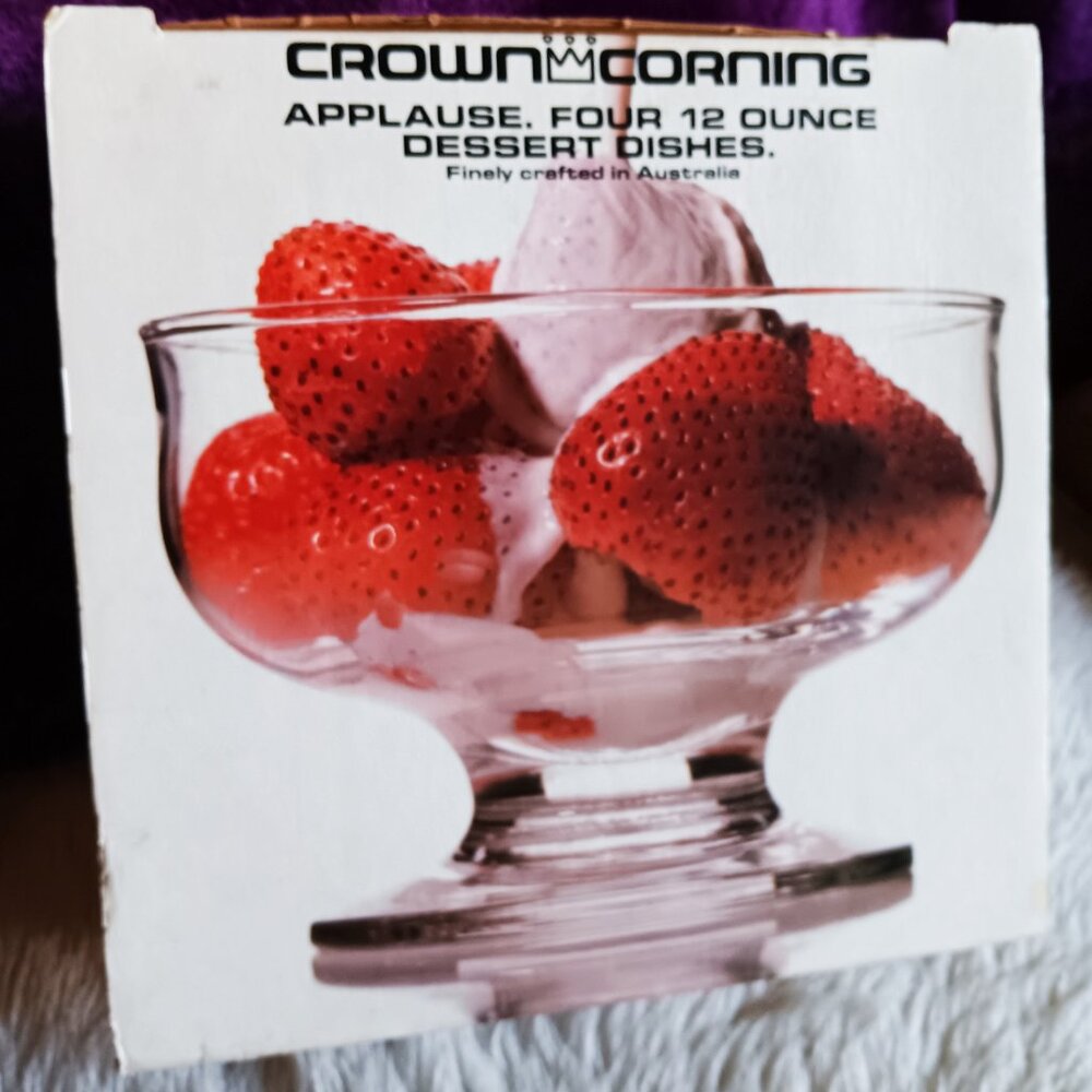 Time for the Sweet Stuff! New In Box Vintage Dessert Dishes